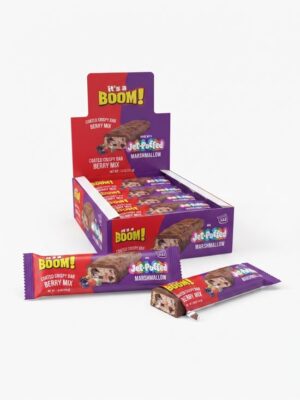 It's a BOOM! Jet Puffed Crispy Berry Marshmallow Bar 1.6oz 12ct